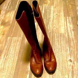 Brand Geox knee-high leather Boots, Good Condition